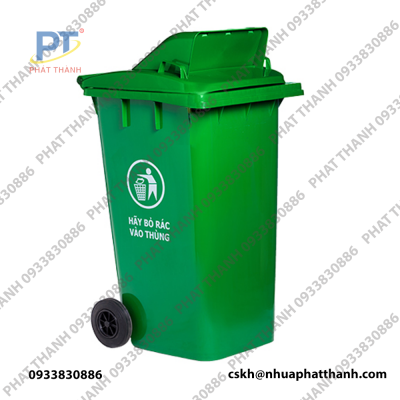 Thùng rác 240L nắp hở - Nhựa Phát Thành - Chi Nhánh Công Ty TNHH Sản Xuất Và Công Nghiệp Phát Thành